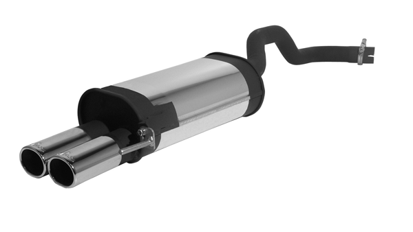 Remus - VW Polo 6N 1.9l SDI 63 bhp 00- Sports Label Rear Exhaust Silencer ( 2 x 82x67mm Tail Pipes )