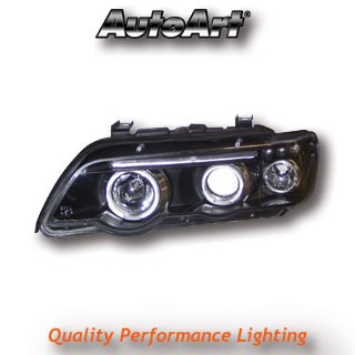 AutoArt - BMW X5 Black Angel Eye Projector Headlights