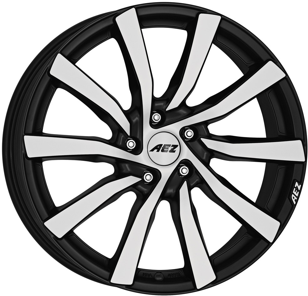 AEZ Reef Black / Matt Polished - 17" Alloy Wheels And Tyres