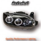 AutoArt - Ford Escort 6 95-04 Black Projector Angel Eye Headlights