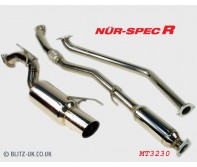 Blitz - Toyota Starlet 95-99 Turbo NUR Spec-R 3-Piece Exhaust System