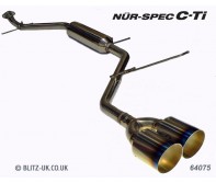 Blitz - Toyota iQ 08- NUR Spec-CTi Twin Tailpipe Exhaust System