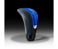 Momo - Combat Evo Blue / Black Leather Gear Knob
