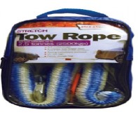 Streetwize - 2.5 Tonne Blue / White Stretch Tow Rope