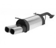 Remus - Hyundai Accent 1.5 CRDi 80bhp 00-06 Sports Label Rear Silencer (2 x 92x78mm Tailpipe)