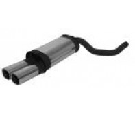 Remus - Mercedes 190 W201 2.3 134bhp 85- Sports Label Rear Silencer (2 x 92x78mm Tailpipe)
