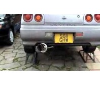 Skyline Japspeed Exhaust R34 GTT Video