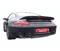 Remus - Porsche 911 (997) 3.6l Turbo M97/70 473 bhp 07- Sports Label Rear Exhaust Silencer With Twin Tail Pipes ( 2 x 76mm / 84mm Tail Pipes )