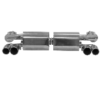 Remus - Porsche 911 (996) 3.6l Turbo M96/70E 444 bhp 03- Sports Label Rear Exhaust Silencer Inc Racing Cat ( 2 x 76mm / 90mm Tail Pipes )