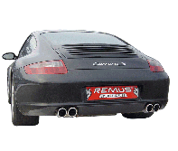 Remus - Porsche 911 (997) Carrera S 3.8l 350 bhp 06- Sports Label Rear Exhaust Silencers With 2 x 76mm Tail Pipes