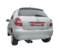 Remus - Skoda Fabia II Hatch 1.9l TDI 103 bhp 07- Sports Label Rear Exhaust Silencer ( 2 x 76mm Tail Pipes )