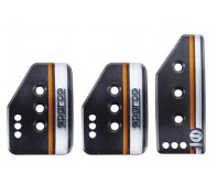 Sparco - Settanta Satin Black Pedal Set